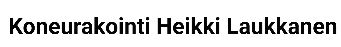 Koneurakointi Heikki Laukkanen